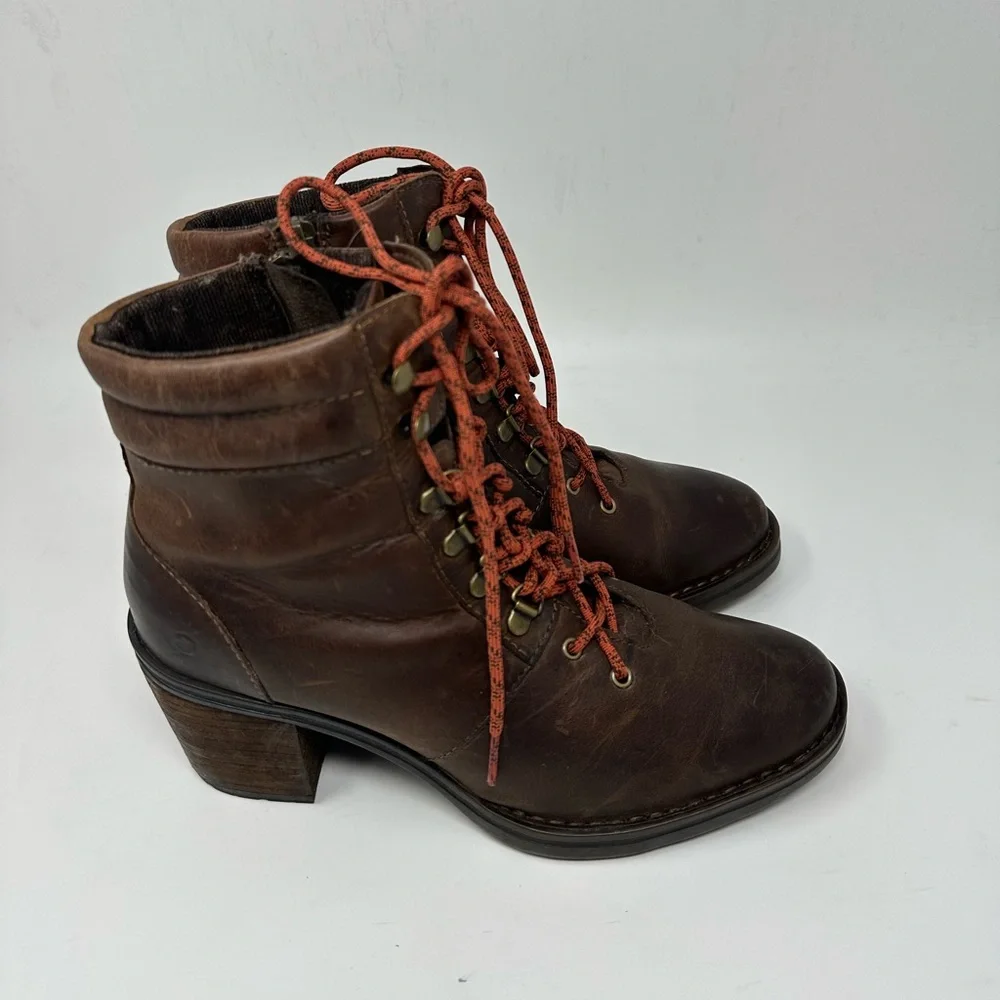 Born Women's Descent Brown Booties Sz 9.5M